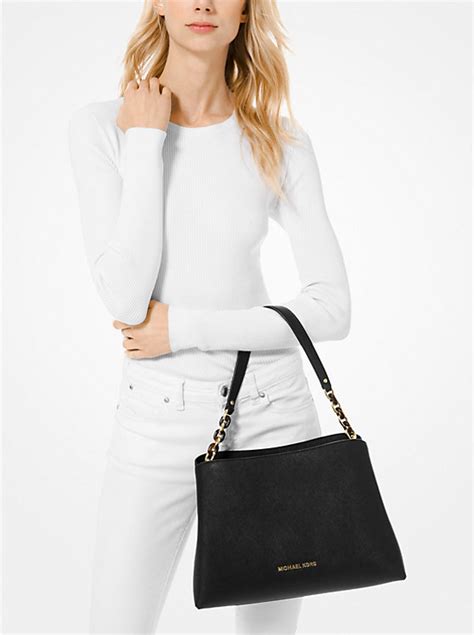 michael kors sofia shoulder bag ballet|Sofia Large Saffiano Leather Satchel .